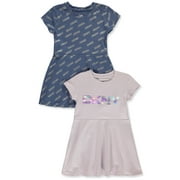 DKNY Girls' 2-Pack Dresses - lavender, 3t (Toddler)